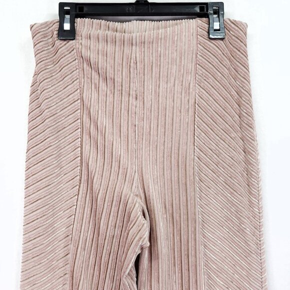 Free People Velvet Bell Bottom Pants Women Small Flare Slim Pull On - Picture 11 of 14